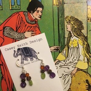 Hand faceted Amethyst Earrings